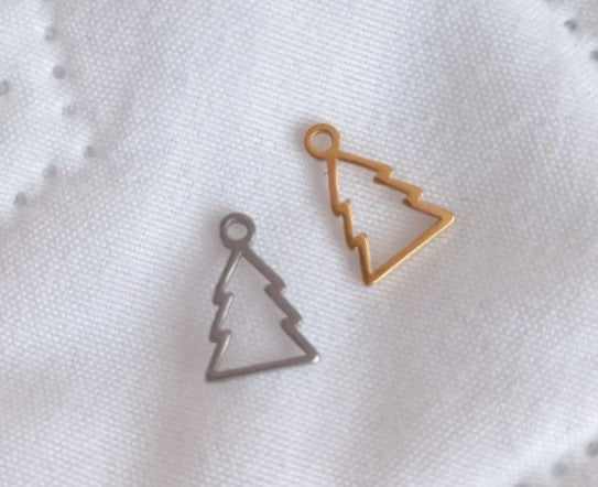 Dije Árbol de Navidad Acero