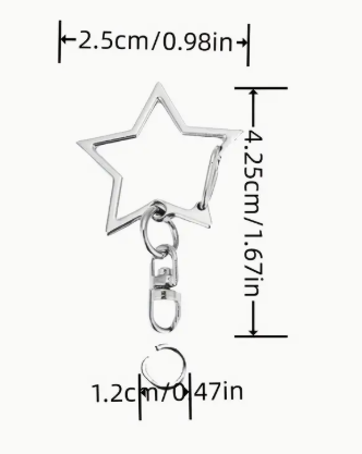 Ganchos para Llaveros (Estrellas)