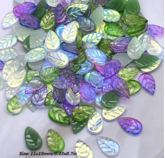 Abalorio Hojas (Moradas)