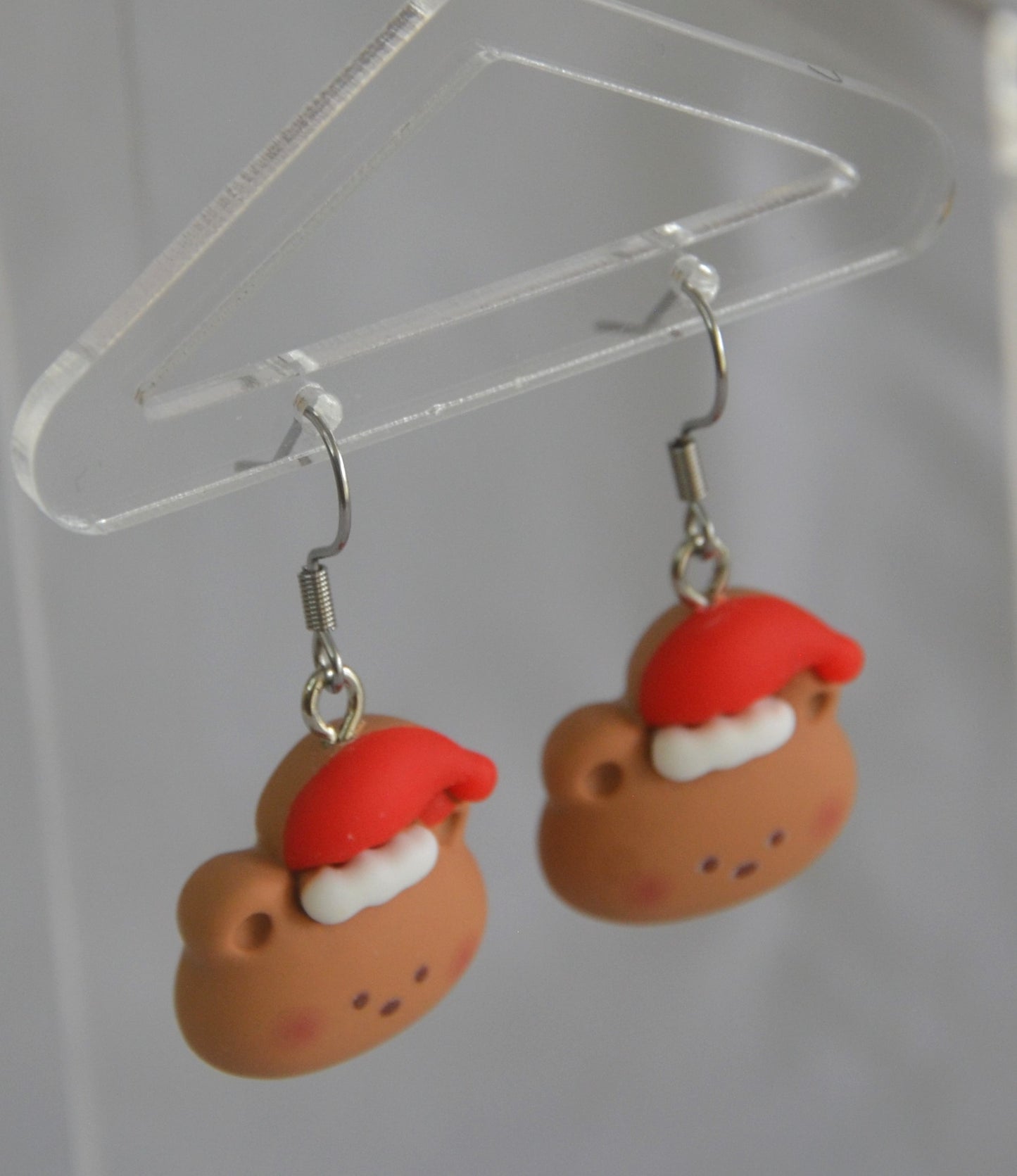 Christmas Teddy Bear Earrings