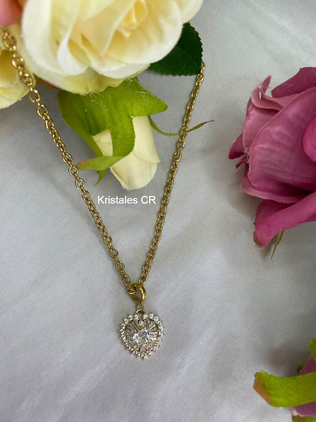 Collar de Corazón Brillante