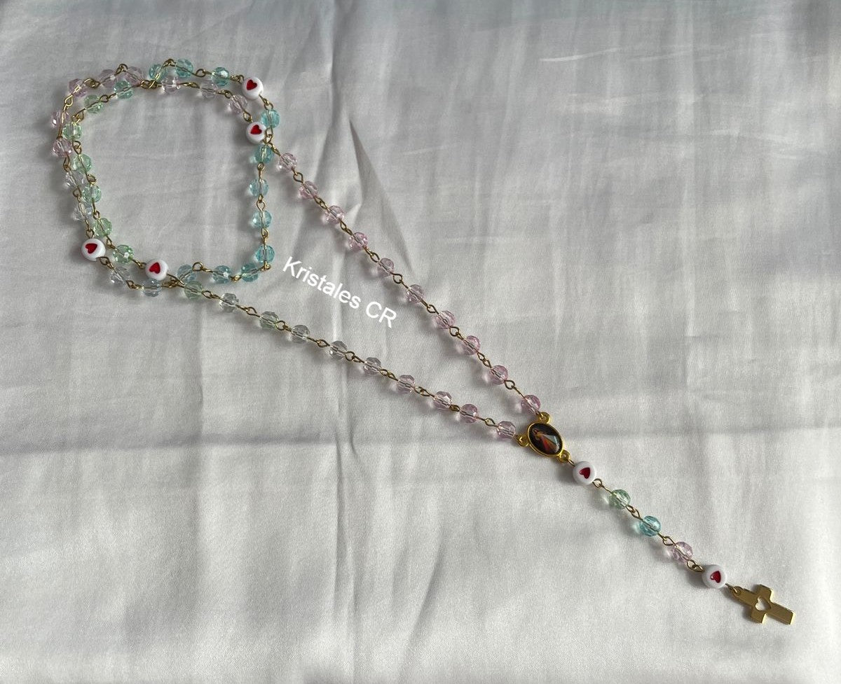 Rosario Colores (Rosado, Verde y Celeste)