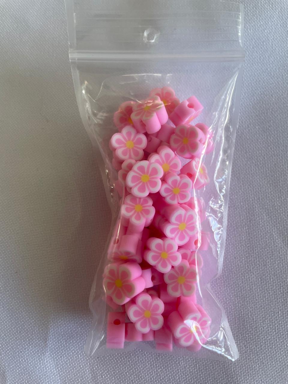 Arcilla Flores Rosa Claro
