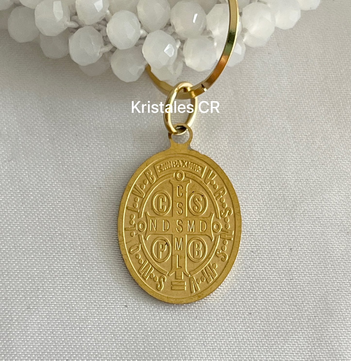 Pulsera San Benito (Blanca)