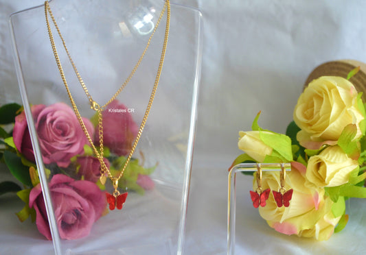 Set de Mariposas (Rojas)