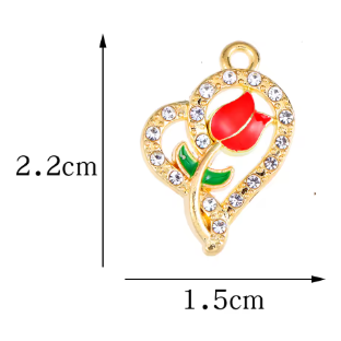 Dije Rosas con Corazón