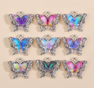 Dije Mariposa Plateada