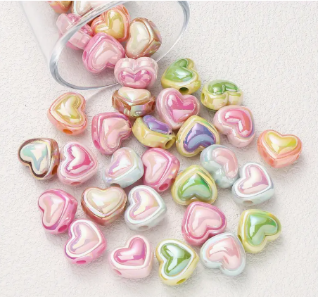 Abalorio de Corazón (Colores)