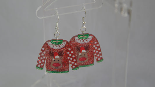 Aretes Navideños (Acrílico )