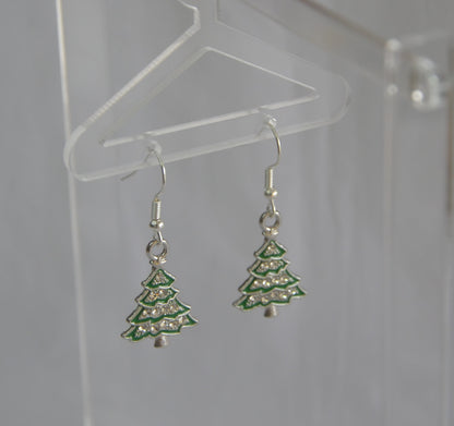 Aretes de Árbol Navideño