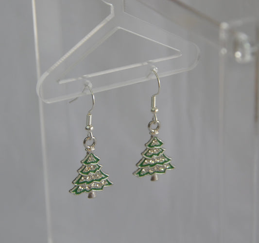 Aretes de Árbol Navideño