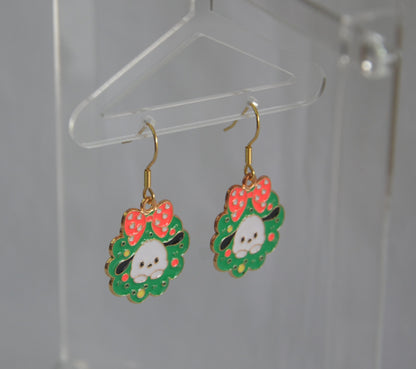 Aretes de Sanrio Navideño