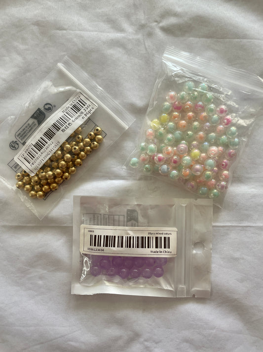 Mix Abalorio Vidrio y acrílico