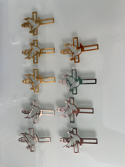 Dije de Cruz (acero)