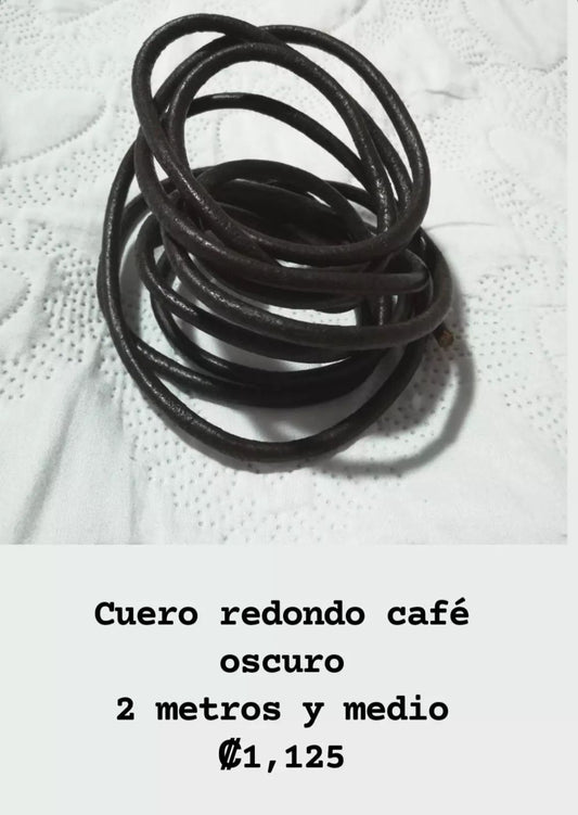 Cuero Redondo Café Oscuro