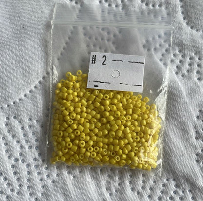 Abalorio Mostacilla 2mm (Paquetes Pequeños)