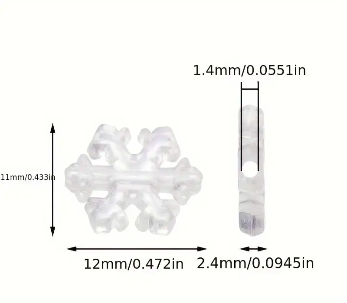 Abalorio Copos de Nieve