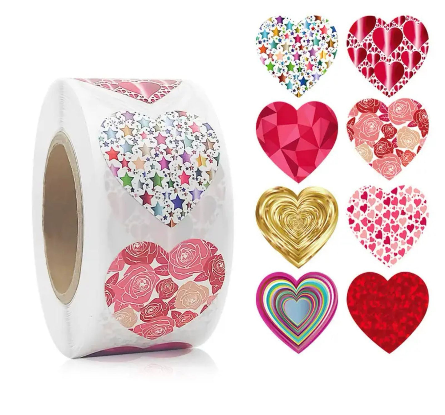 Sticker Corazones de Colores