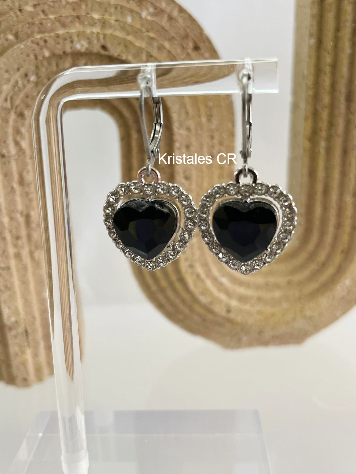 Aretes de Corazón (Plateado)