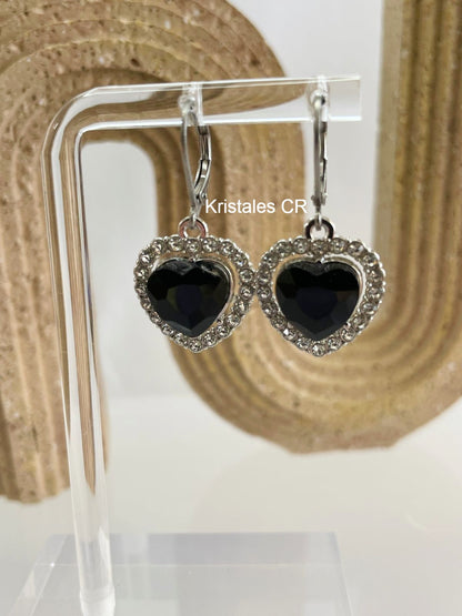 Aretes de Corazón (Plateado)