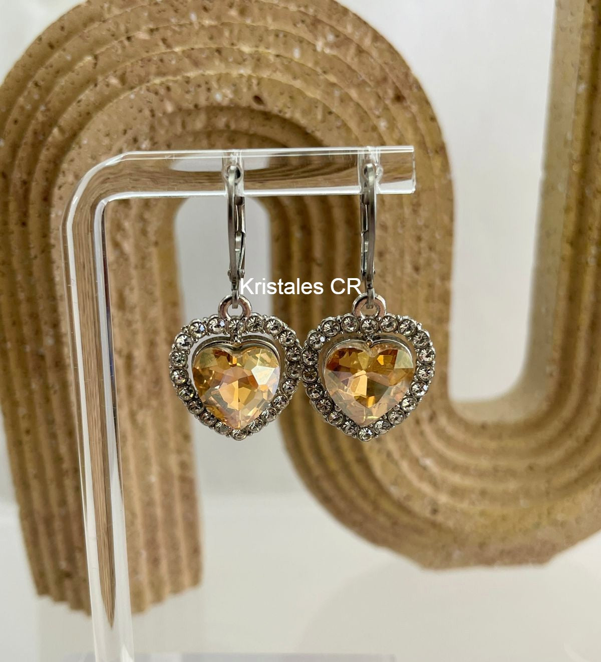 Aretes de Corazón (Plateado)