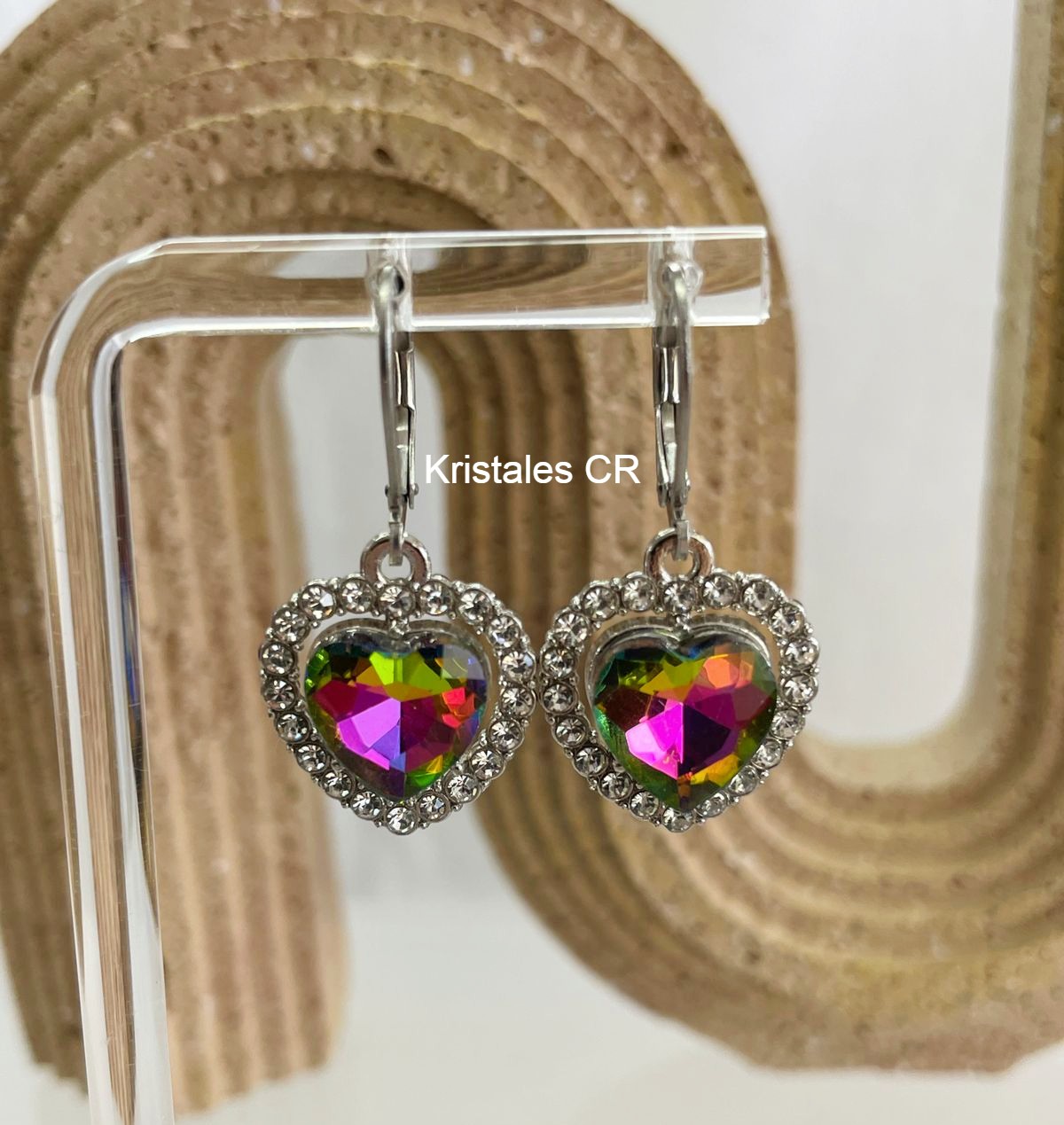 Aretes de Corazón (Plateado)