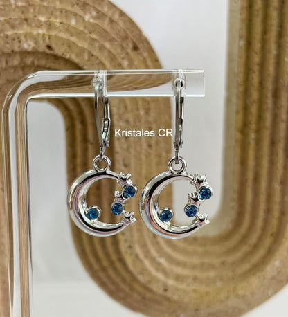 Aretes de Luna y Estrellas