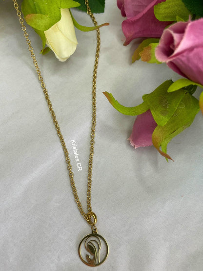 Collar con Dije de la Virgen