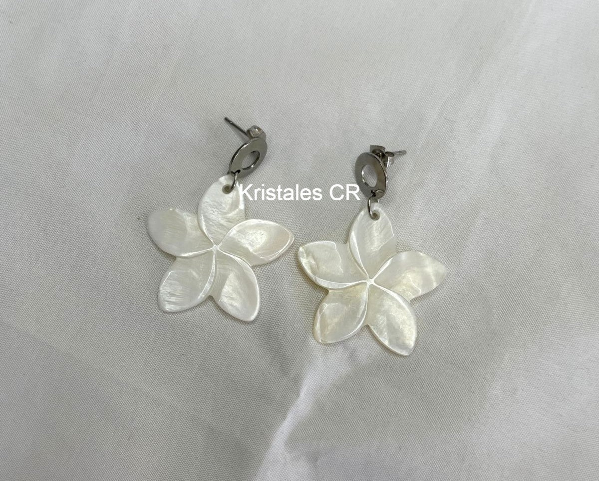 Aretes Flor (Nacar)