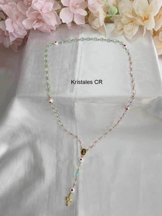 Rosario Colores (Rosado, Verde y Celeste)