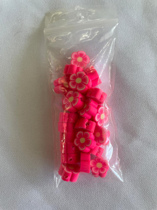 Arcilla Flores Rosa Oscuro