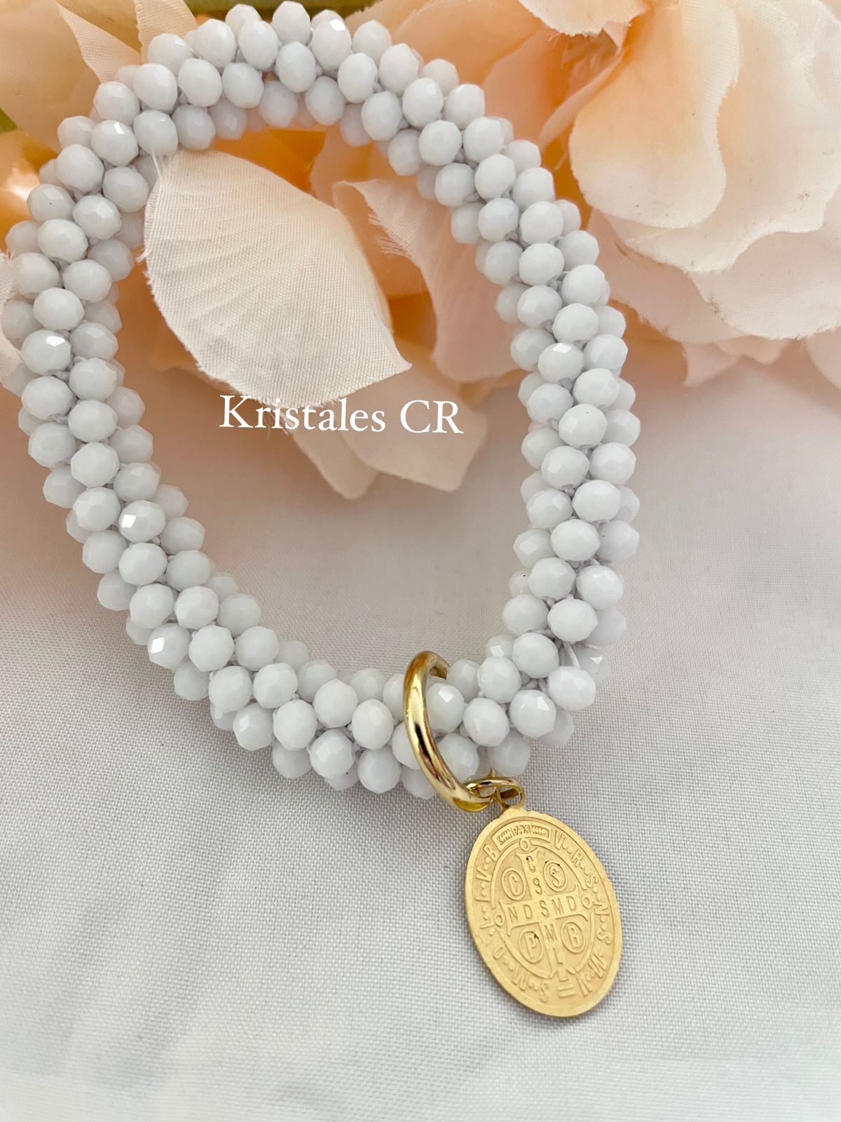 Pulsera San Benito (Blanca)