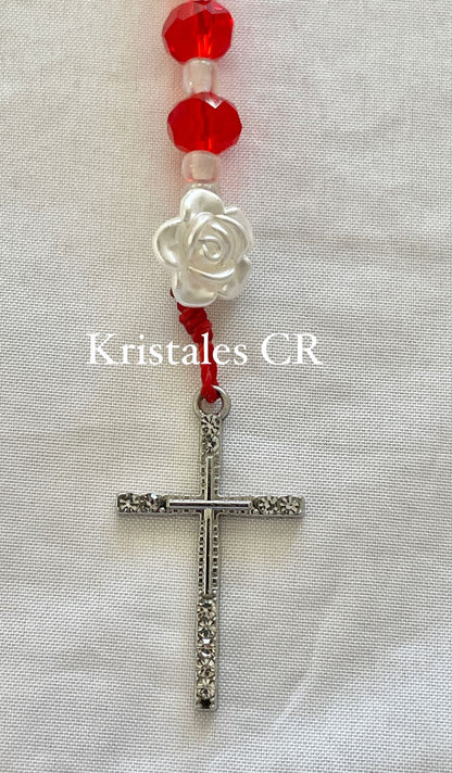 Rosary - Heart of Mary (Silver-plated)