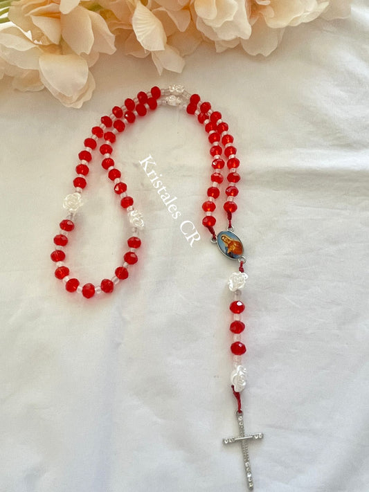Rosary - Heart of Mary (Silver-plated)