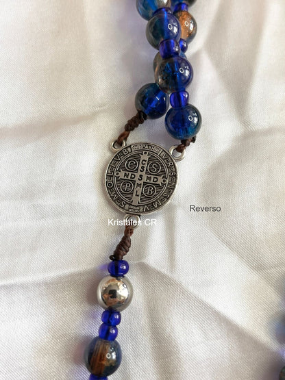 Rosario para Caballero - Azul y Café