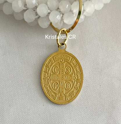 Pulsera San Benito (Blanca)