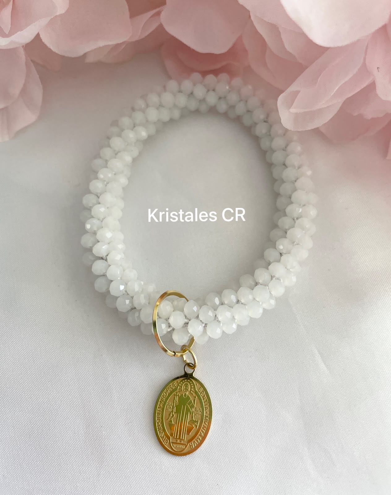 Pulsera San Benito (Blanca)
