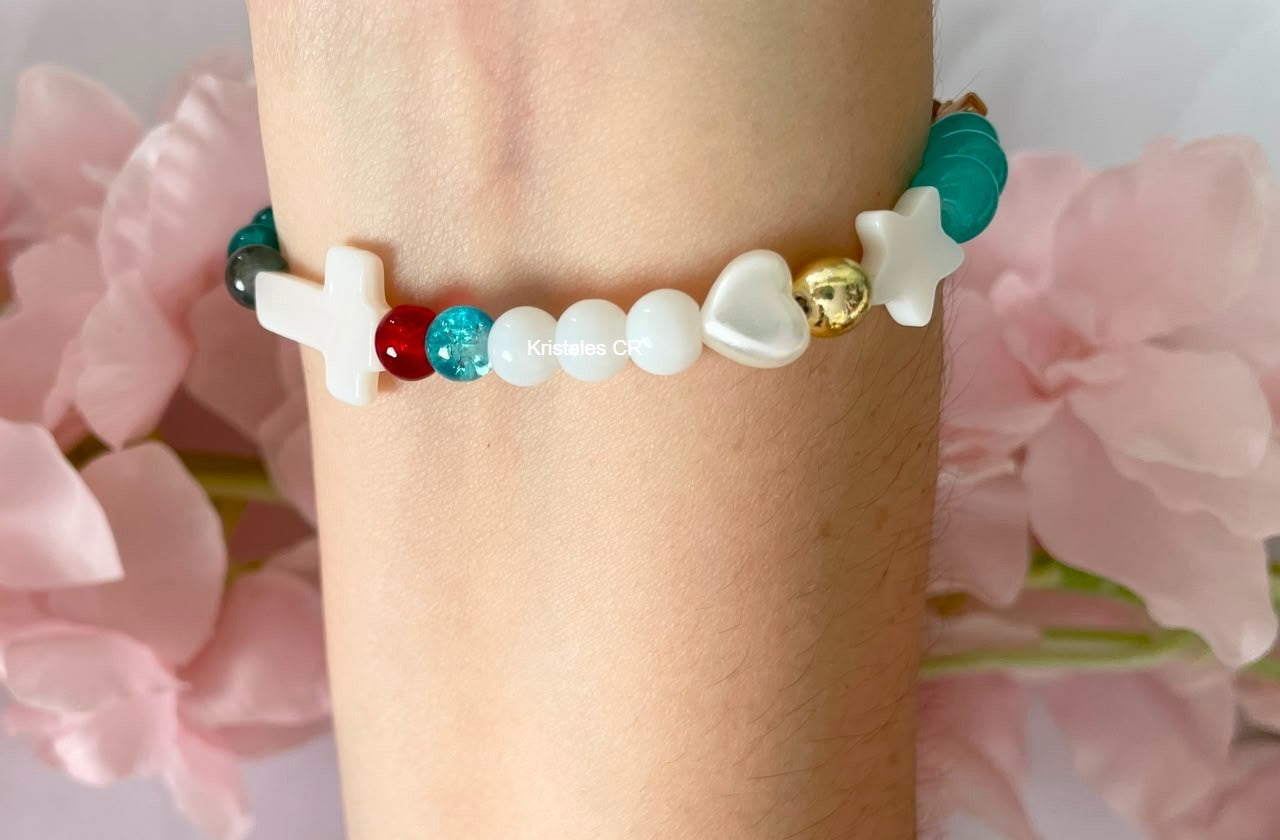 Pulsera de la Vida de Jesús (Verde Oscuro)