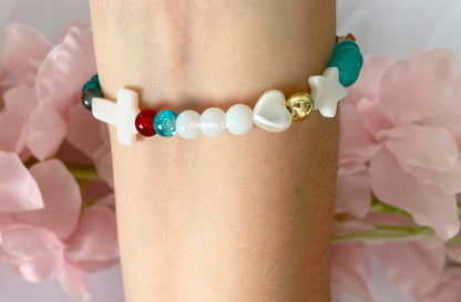 Pulsera de la Vida de Jesús (Verde Oscuro)