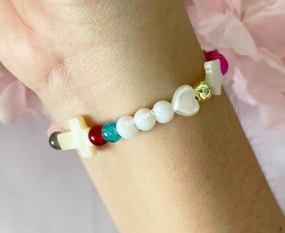 Pulsera de la Vida de Jesús (Rosado)