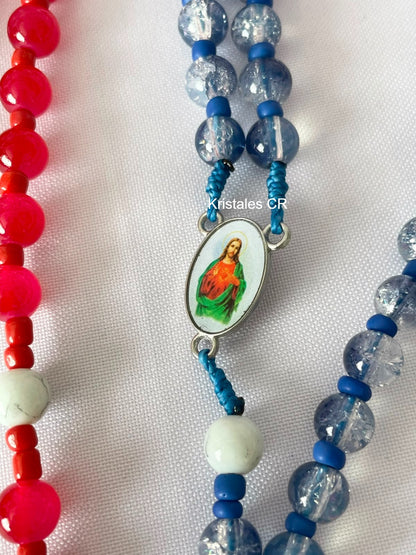 Rosarios para parejas - Set Azul y Rojo