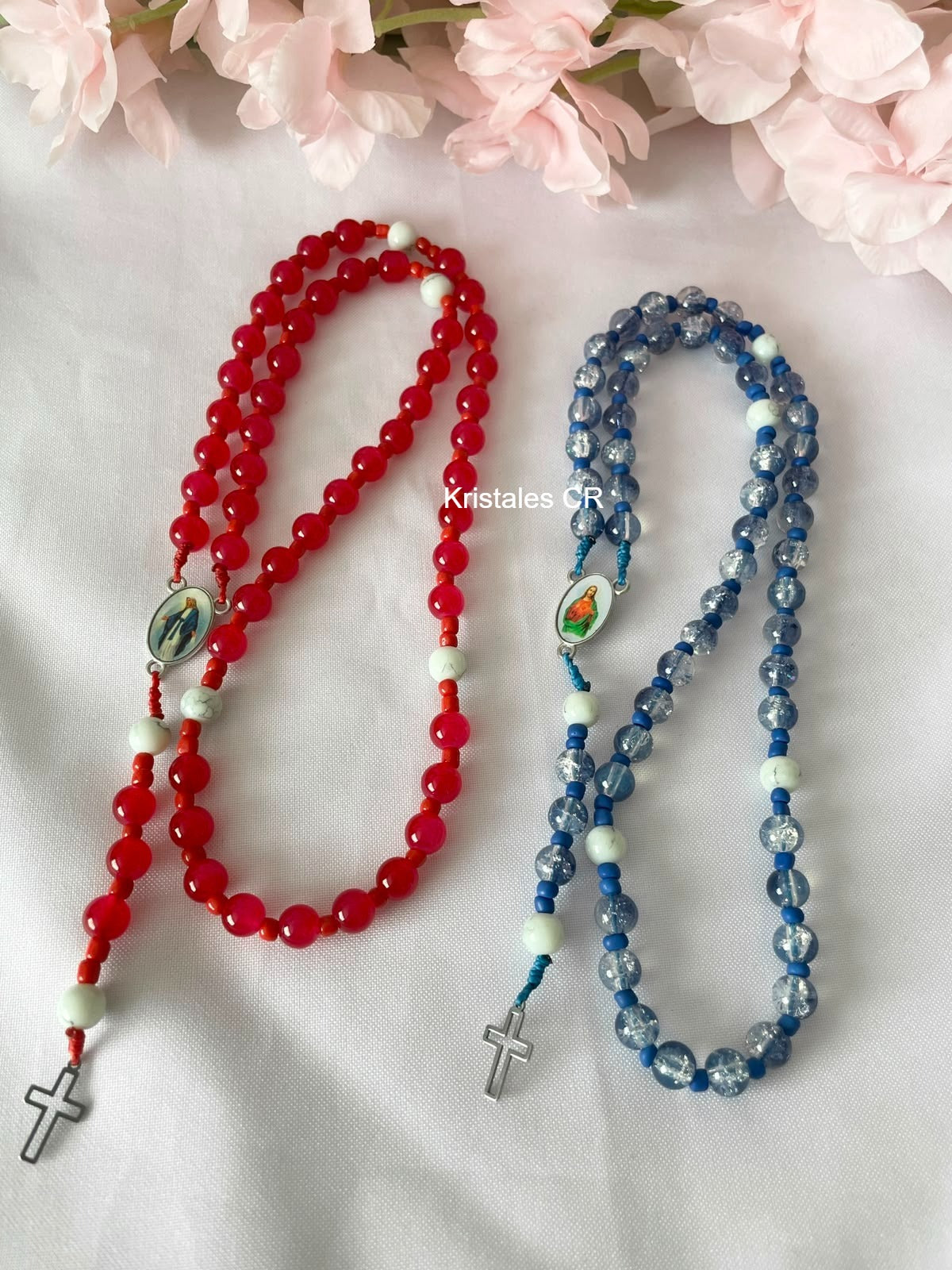 Rosarios para parejas - Set Azul y Rojo