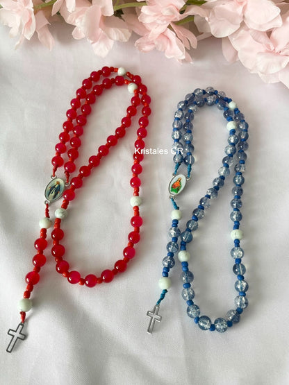Rosarios para parejas - Set Azul y Rojo