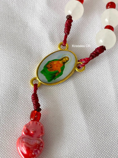 Rosario - Sagrado Corazón de Jesús (Dorado)
