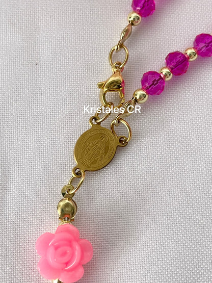 Rosario - Collar (Rosado)