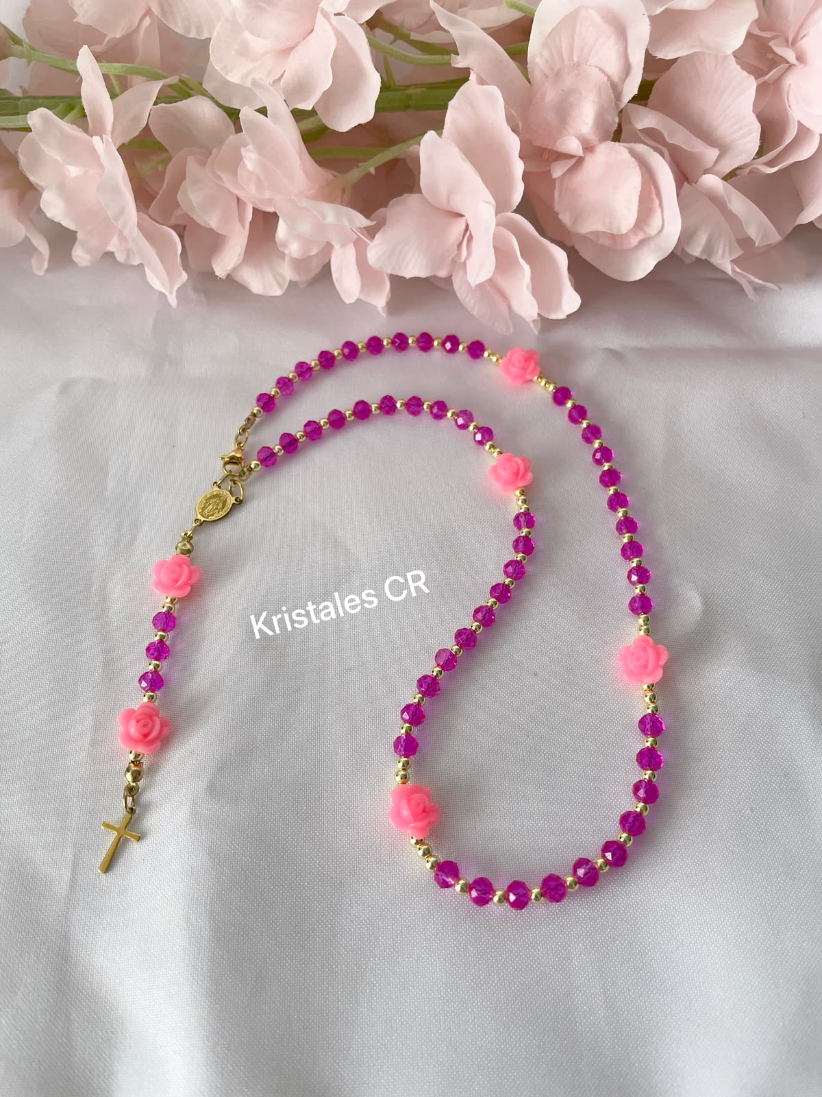 Rosario - Collar (Rosado)