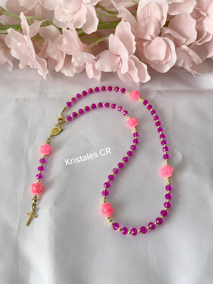 Rosario - Collar (Rosado)