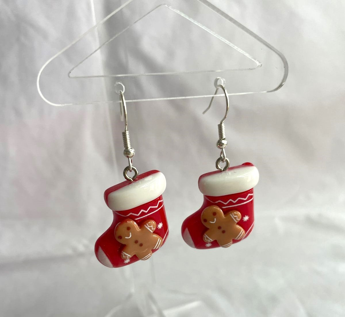 Gingerbread Boot Earrings