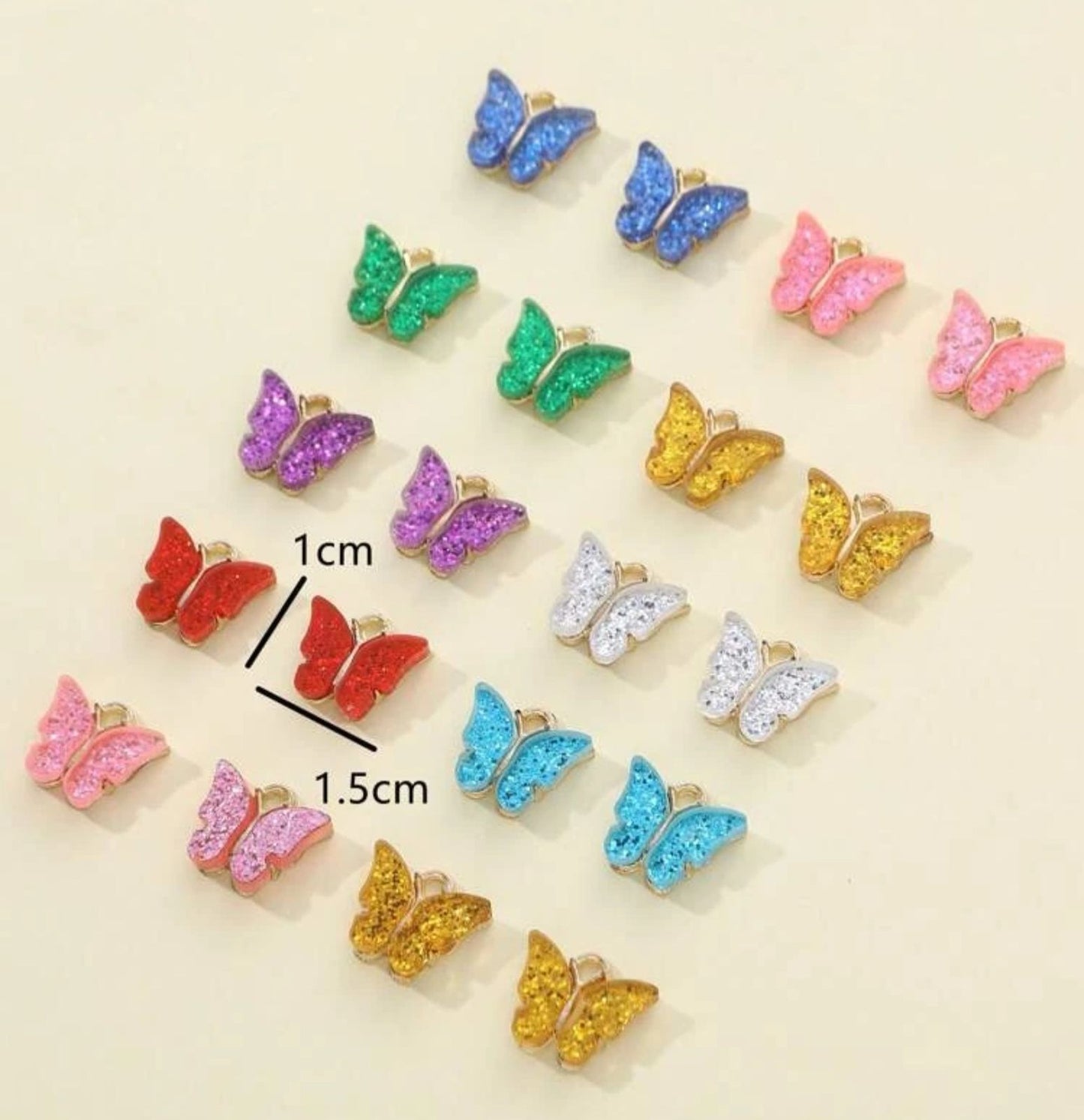 Dije Mariposas con Escarcha